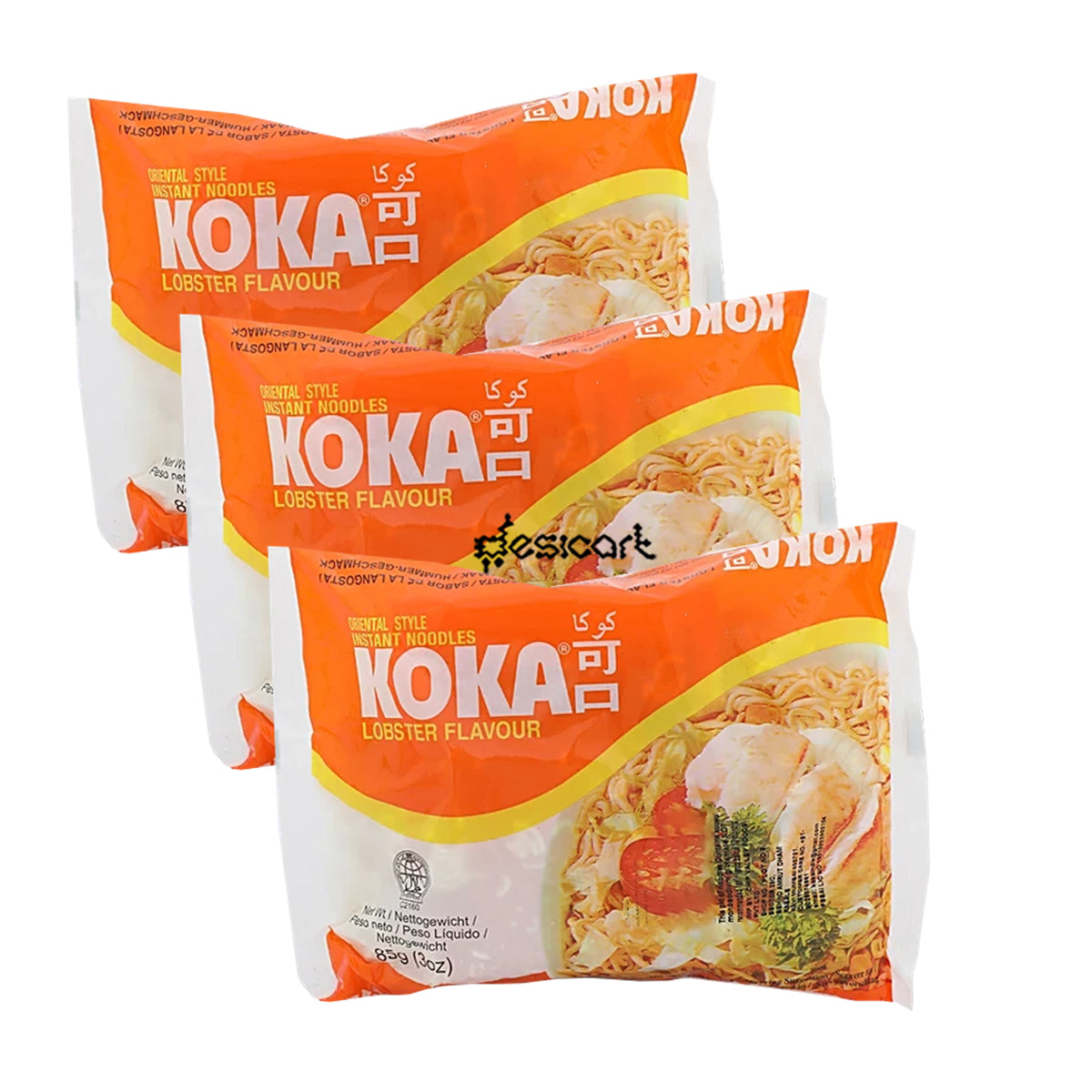 KOKA LOBSTER FLAVOUR INSTANT NOODLES 85G (3 for £1.50)