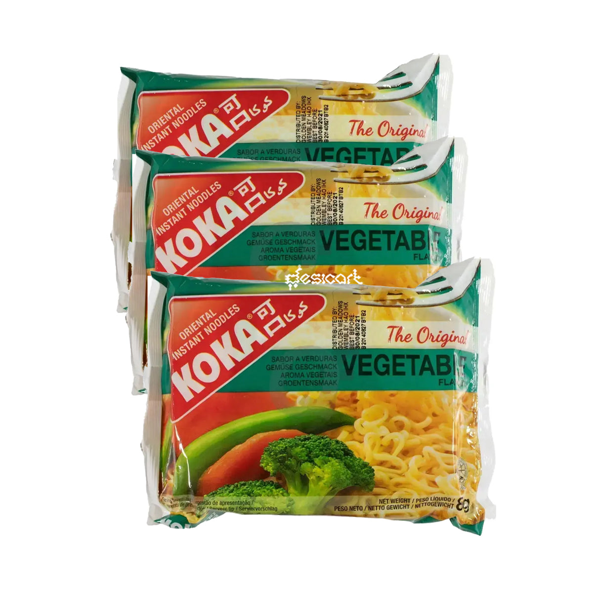 KOKA VEGETABLE FLAVOUR INSTANT NOODLES 85G (3 Packs £1.50)