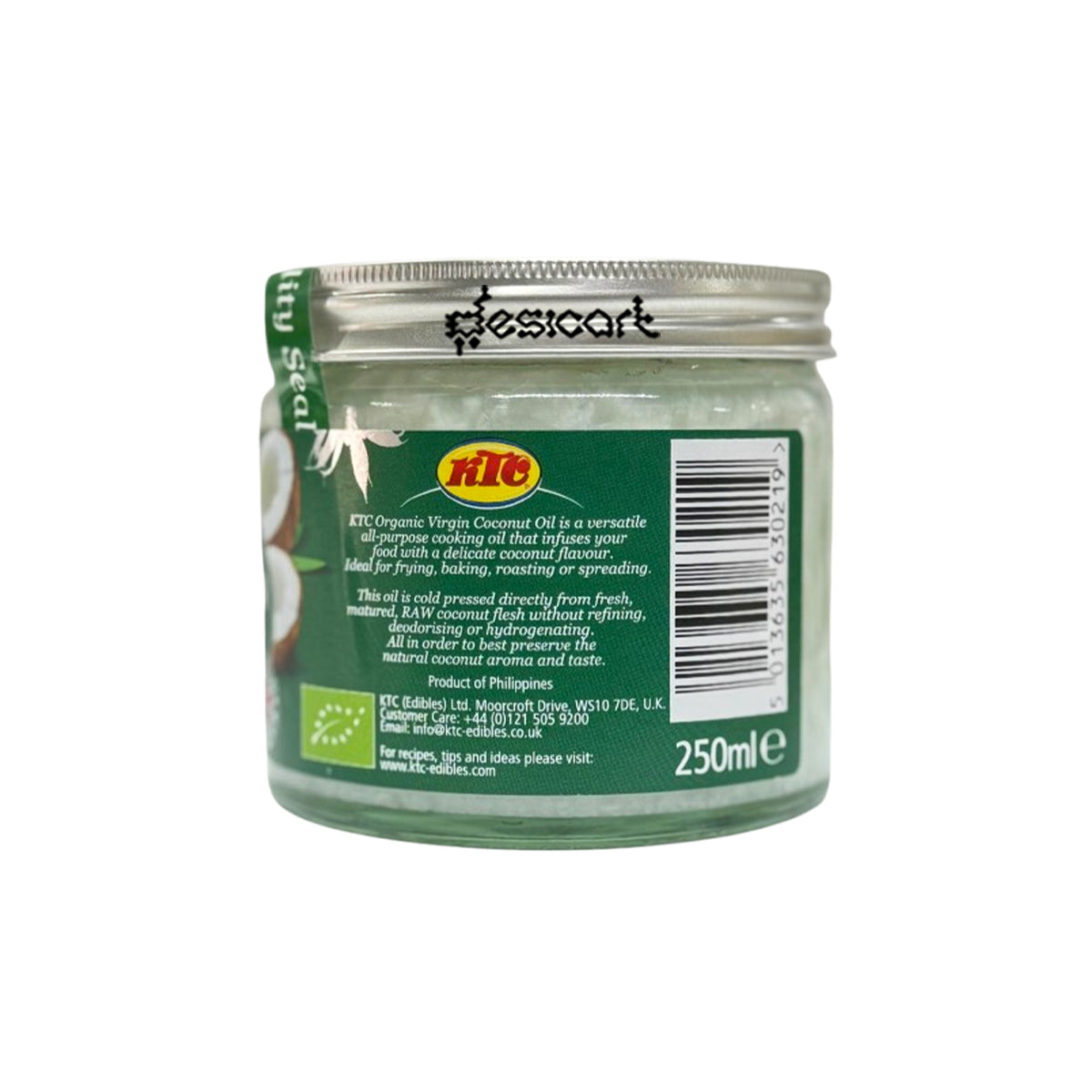 KTC Organic Virgin Coconut Oil 250ml