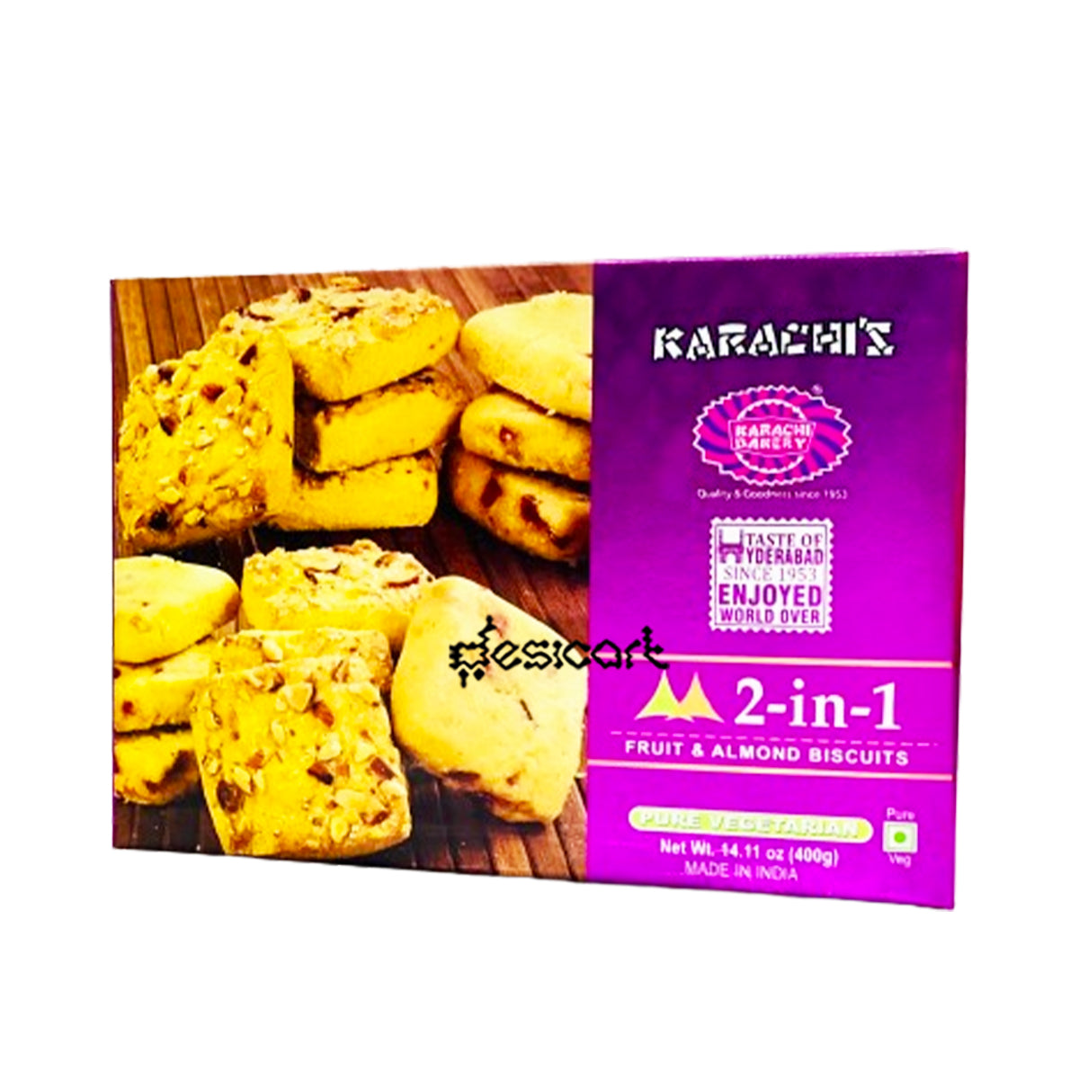 Karachi 2 in 1 Fruit & Almond Biscuit 400g