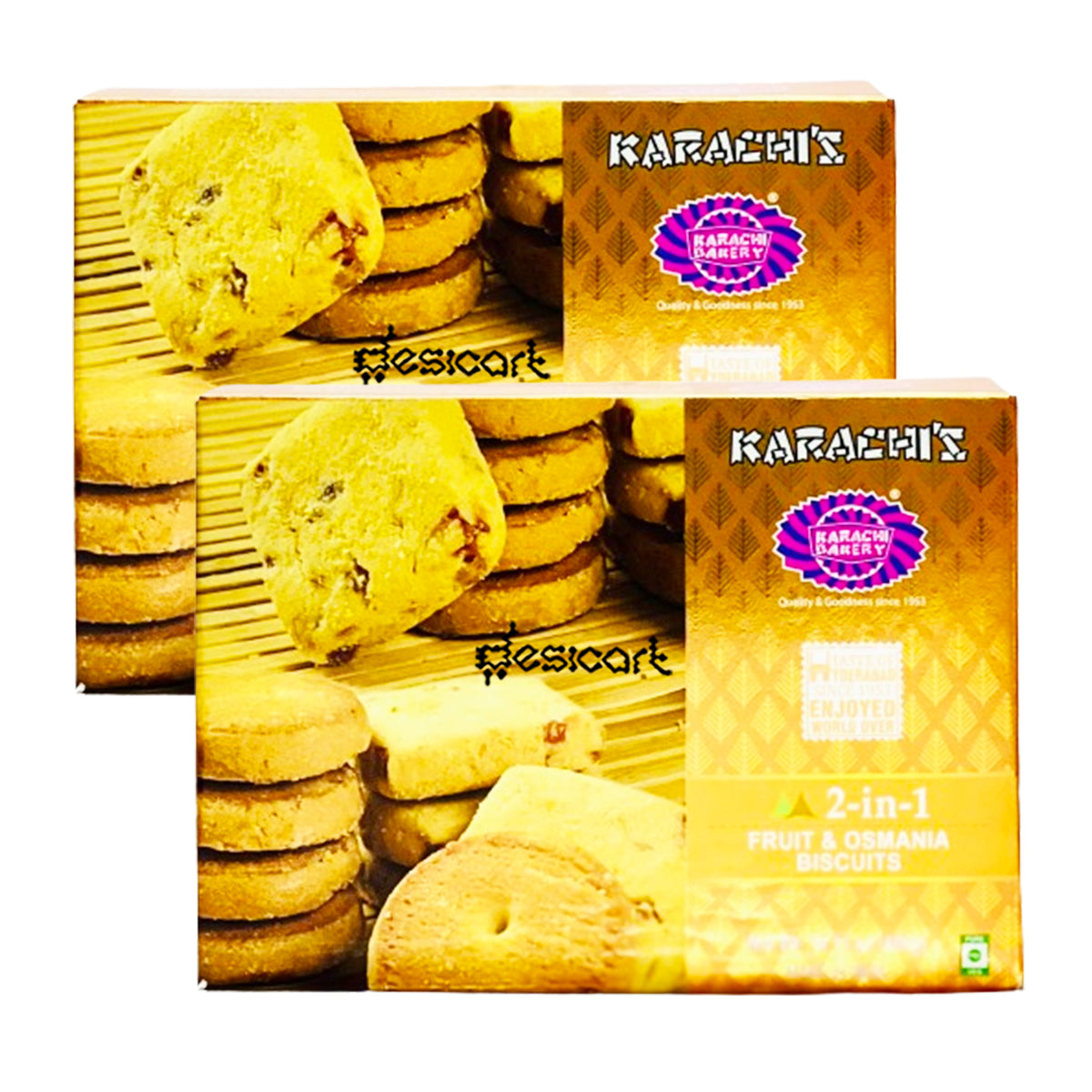 KARACHI 2-IN-1 FRUIT & OSMANIA BISCUIT(PACK OF 2) 400G