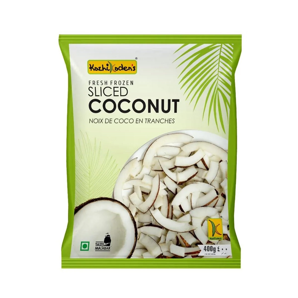 Buy Kozhikoden's Sliced Coconut 400gat Desicart.co.uk - Online Indian Grocery Store UK
