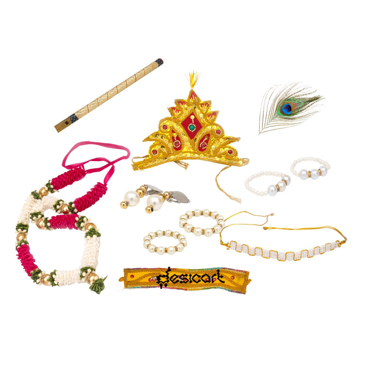 Krishna Janmashtami Accessories Combo Set 2-4 Years