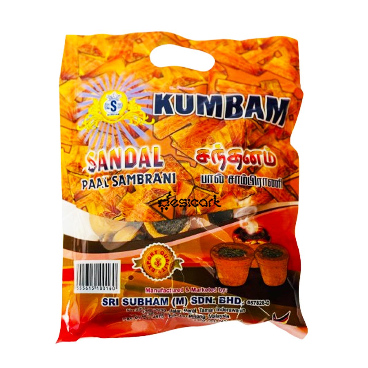 Kumbam Sandal Paal Sambrani 220g