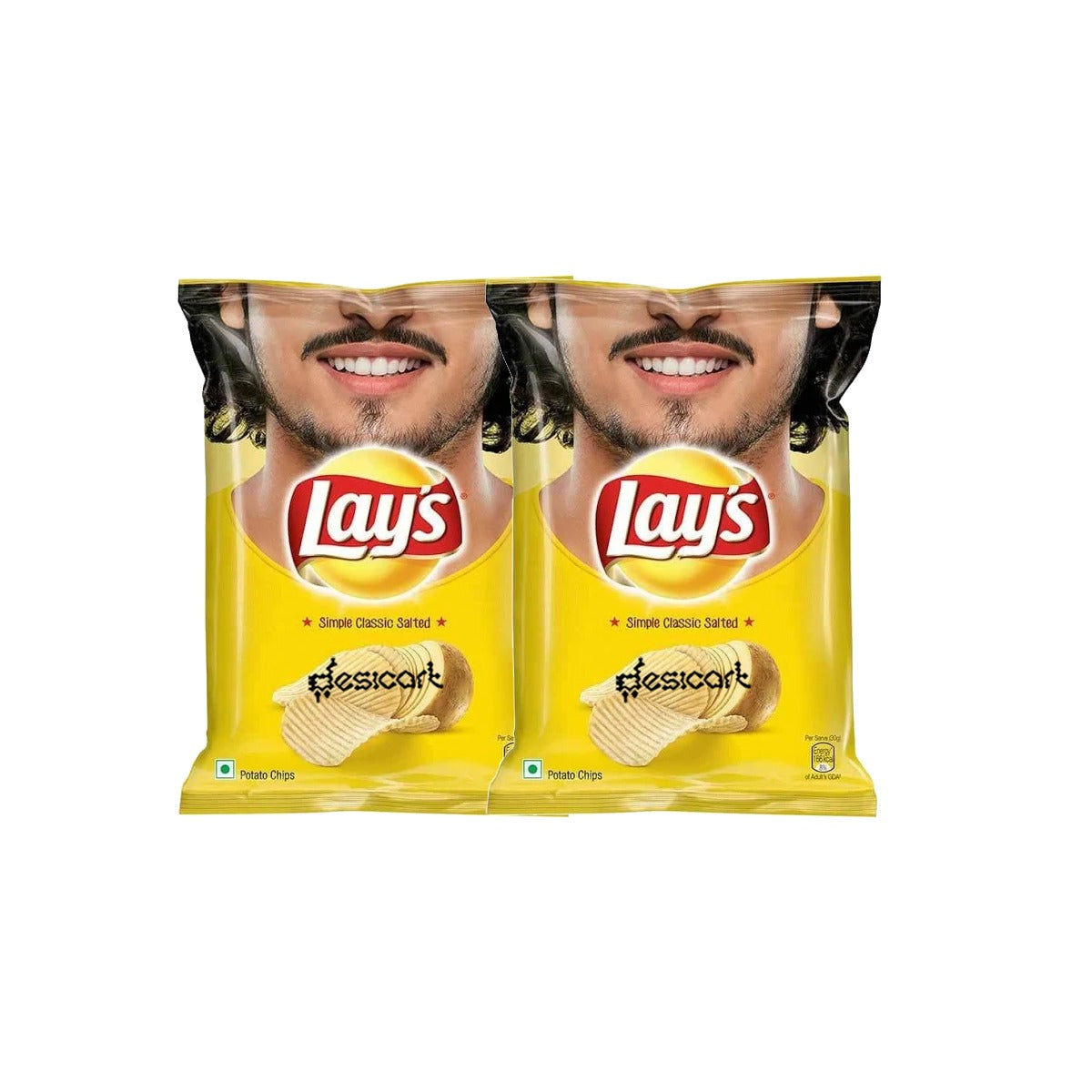 LAYS CLASSIC SALTED (PACK OF 2) 50G