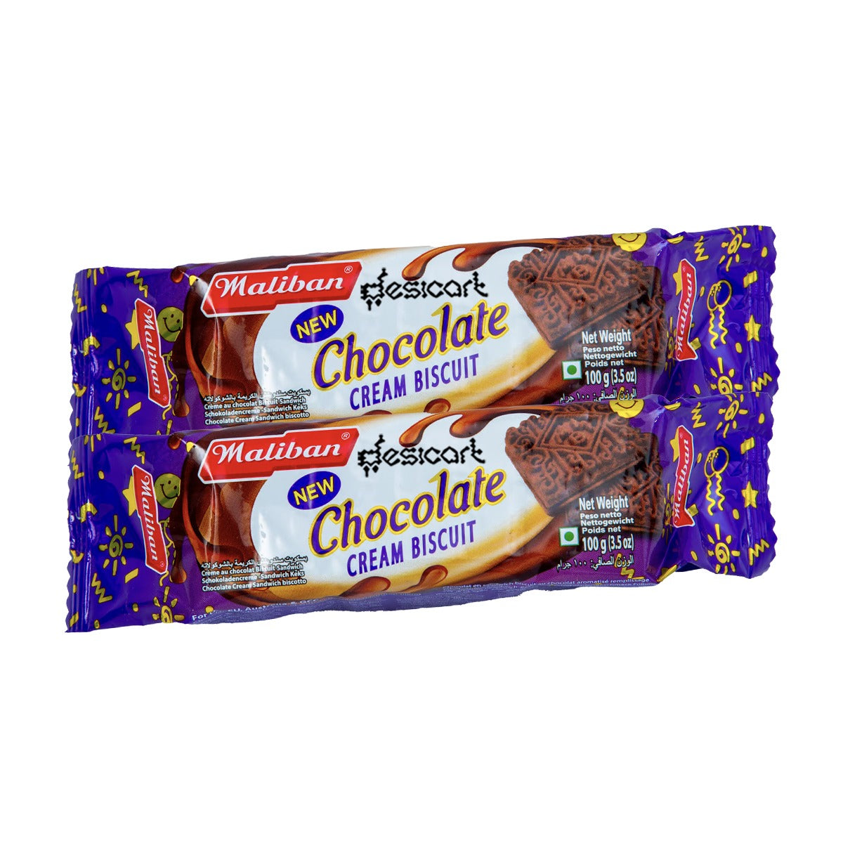MALIBAN CHOCOLATE CREAM BISCUIT (PACK OF 2) 100G