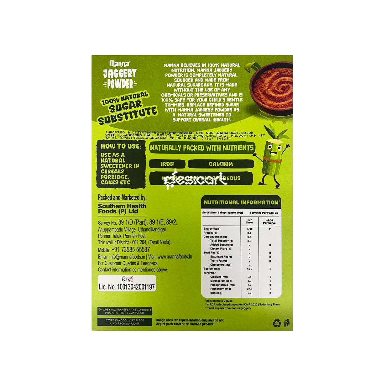 MANNA JAGGERY POWDER 350G