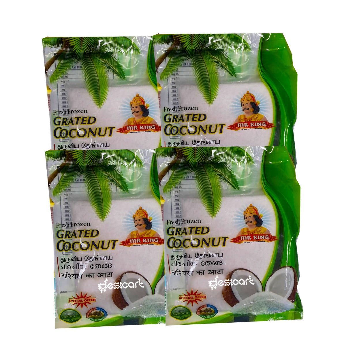 MR KING GRATED COCONUT (PACK OF 4) 400G
