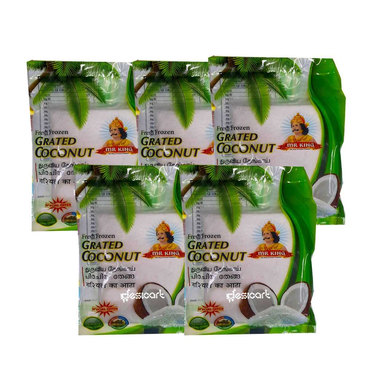 MR KING GRATED COCONUT (PACK OF 5) 400G