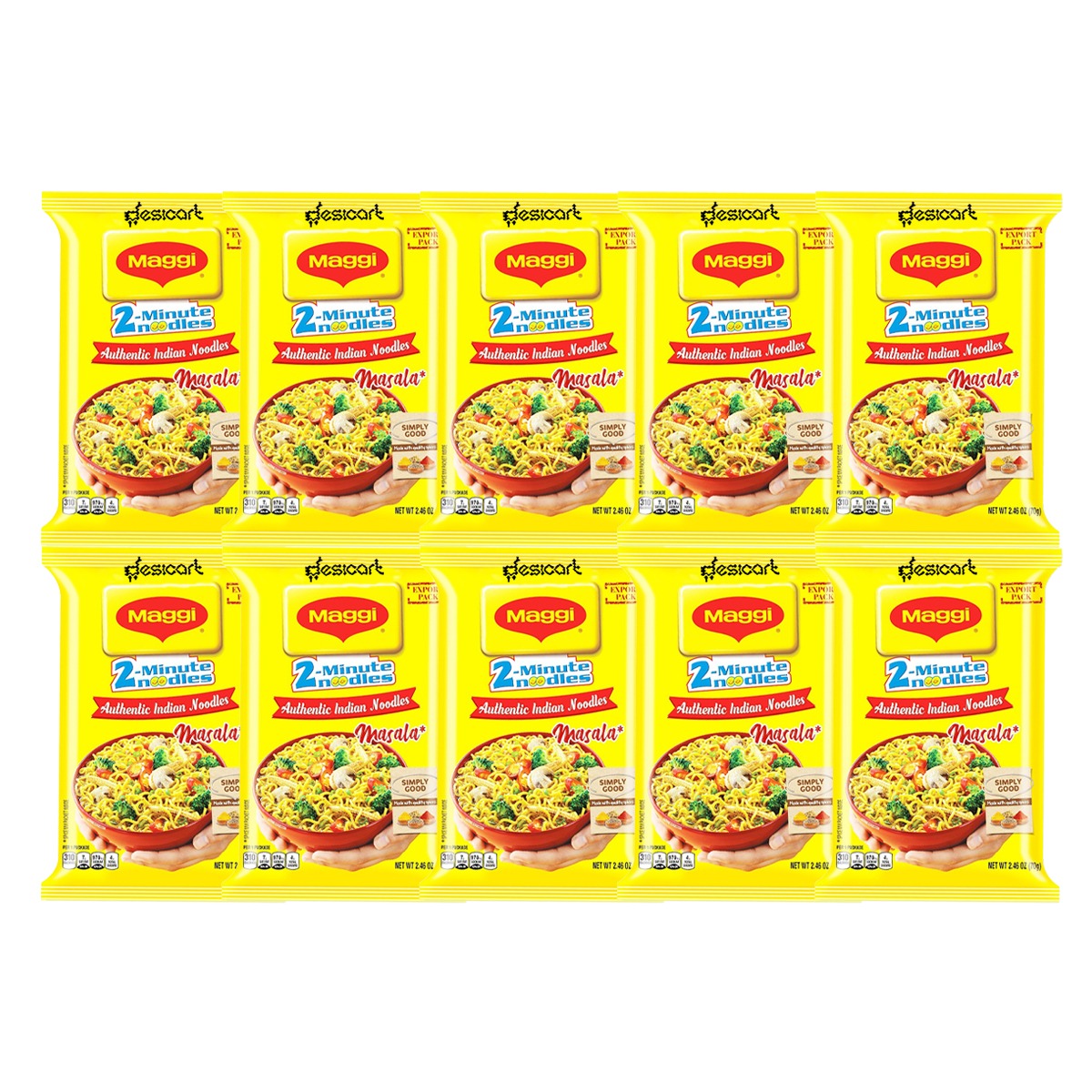 Maggi Masala Noodles (Pack of 10)56g