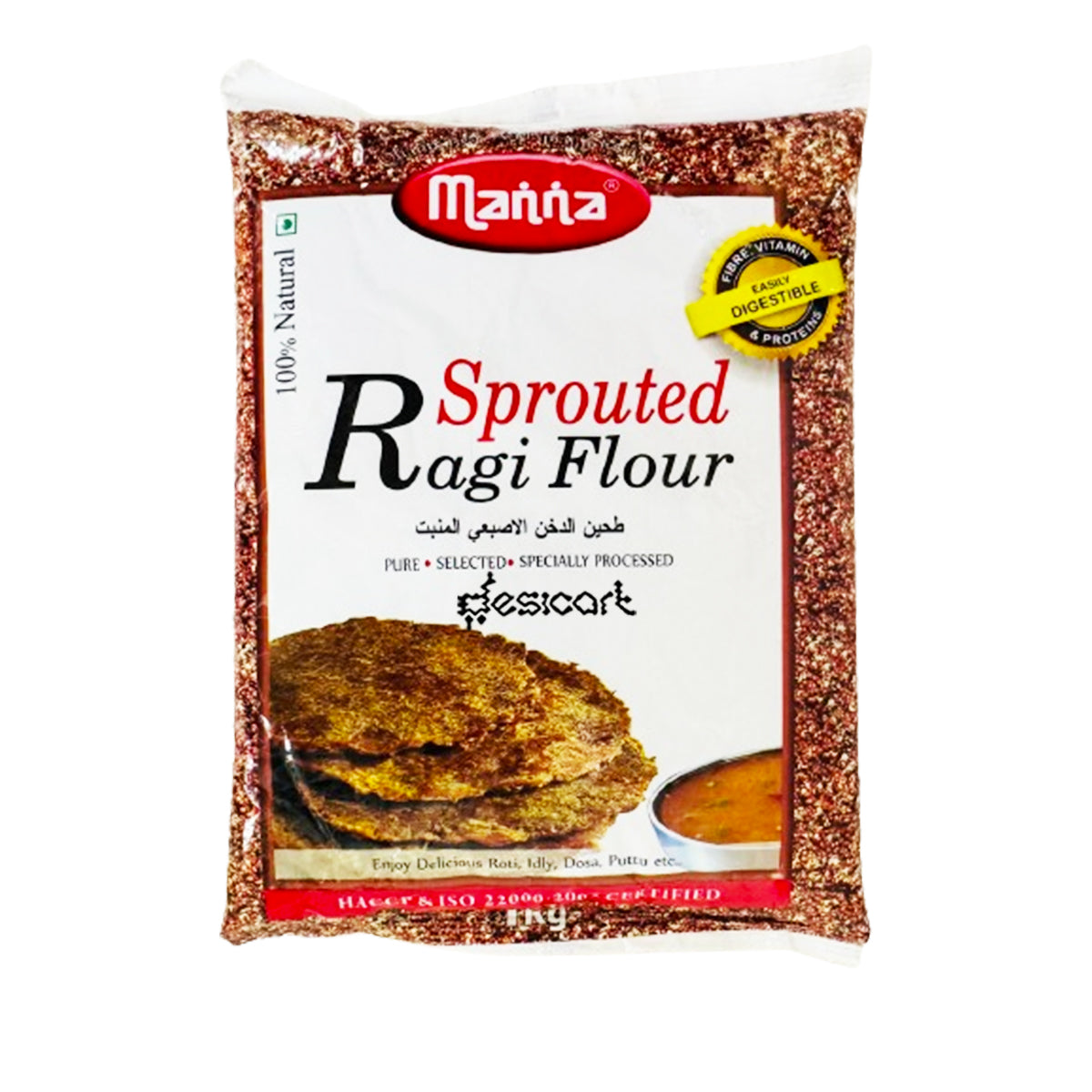 Manna Sprouted Ragi Flour 1kg