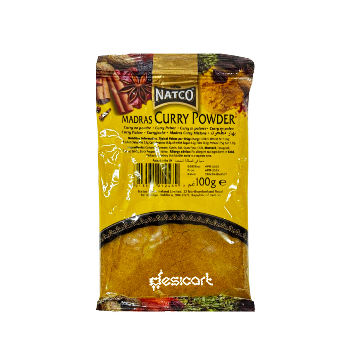 NATCO CURRY POWDER MILD 100G