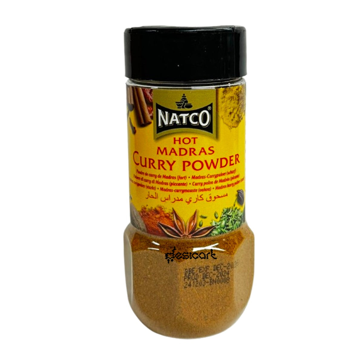 NATCO HOT MADRAS CURRY POWDER JAR 100G