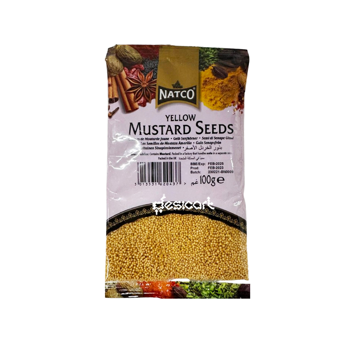 NATCO MUSTARD SEED YELLOW 100G