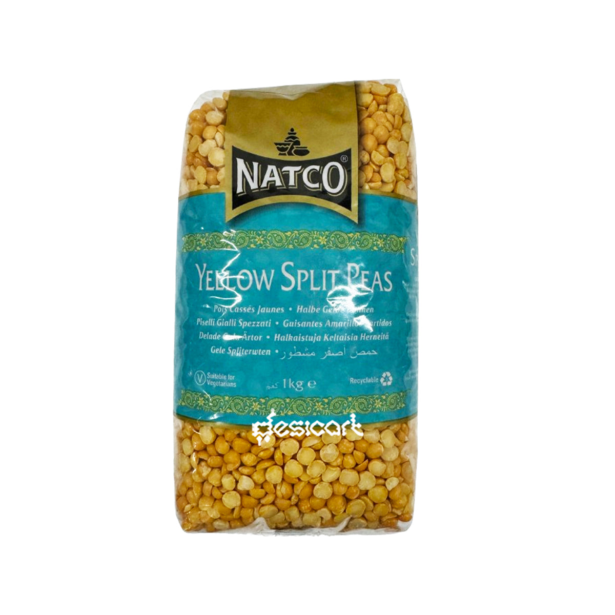 NATCO YELLOW SPLIT PEAS 1KG