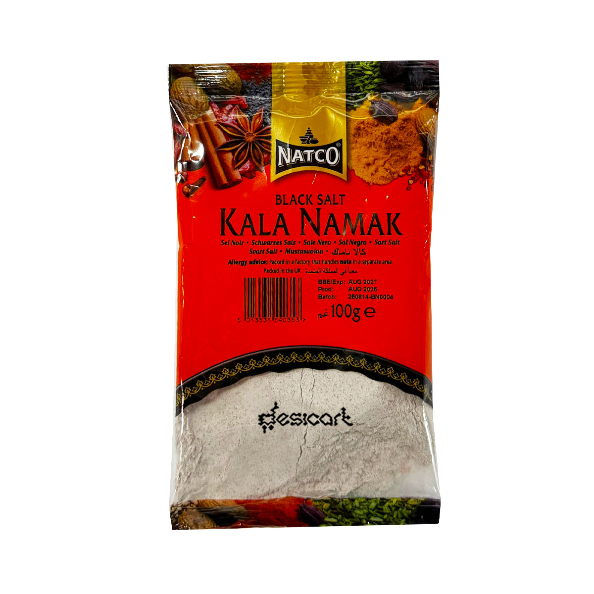 NATCO KALA NAMAK (BLACK SALT) 100G