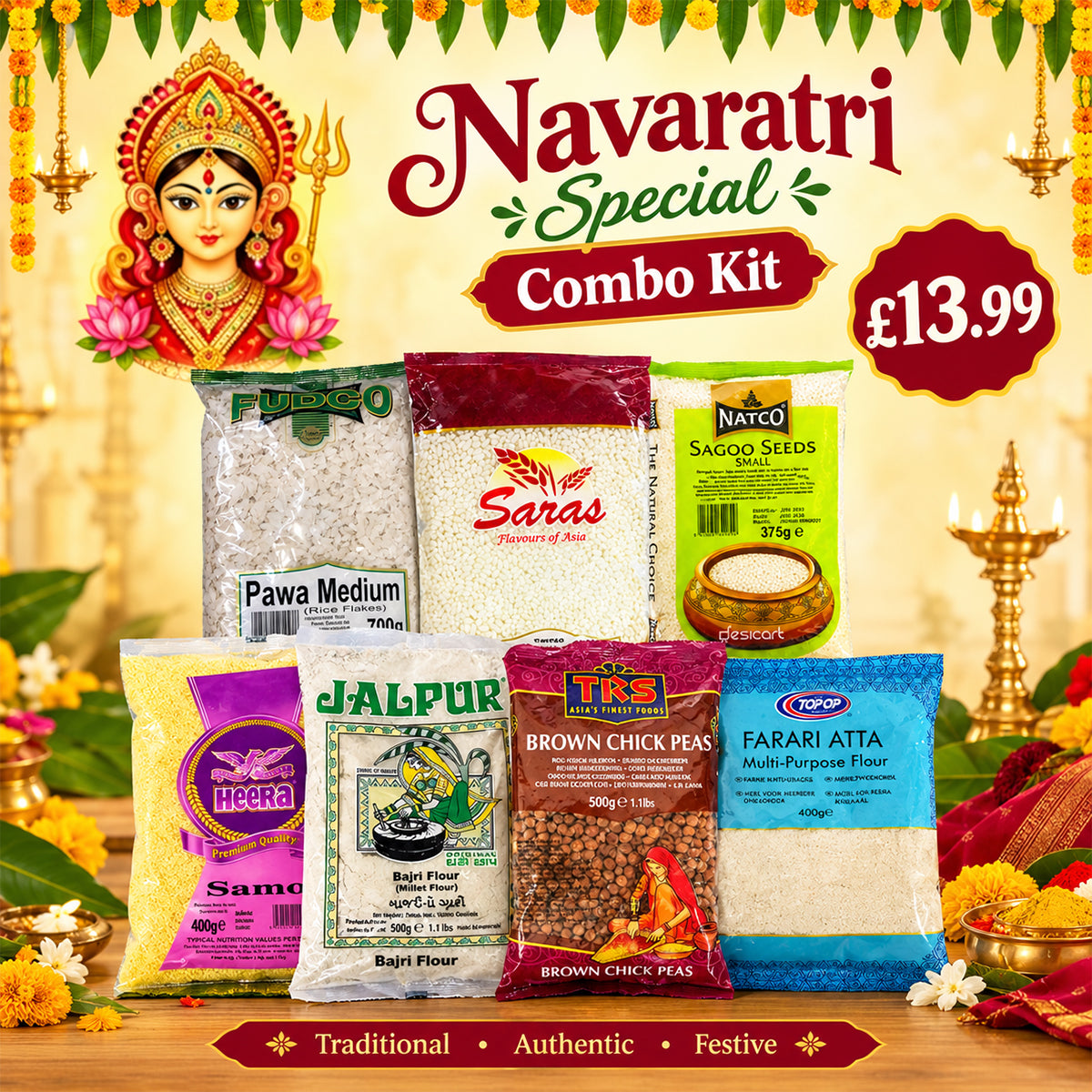 Buy Navratri Fasting Special Combo at Desicart.co.uk - Online Indian Grocery Store UK