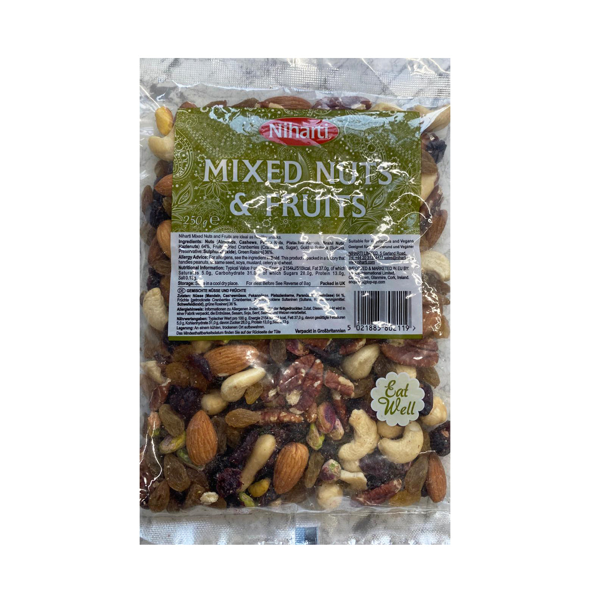 Buy Niharti Mixed Nuts & Fruits 250g at Desicart.co.uk - Online Indian Grocery Store UK