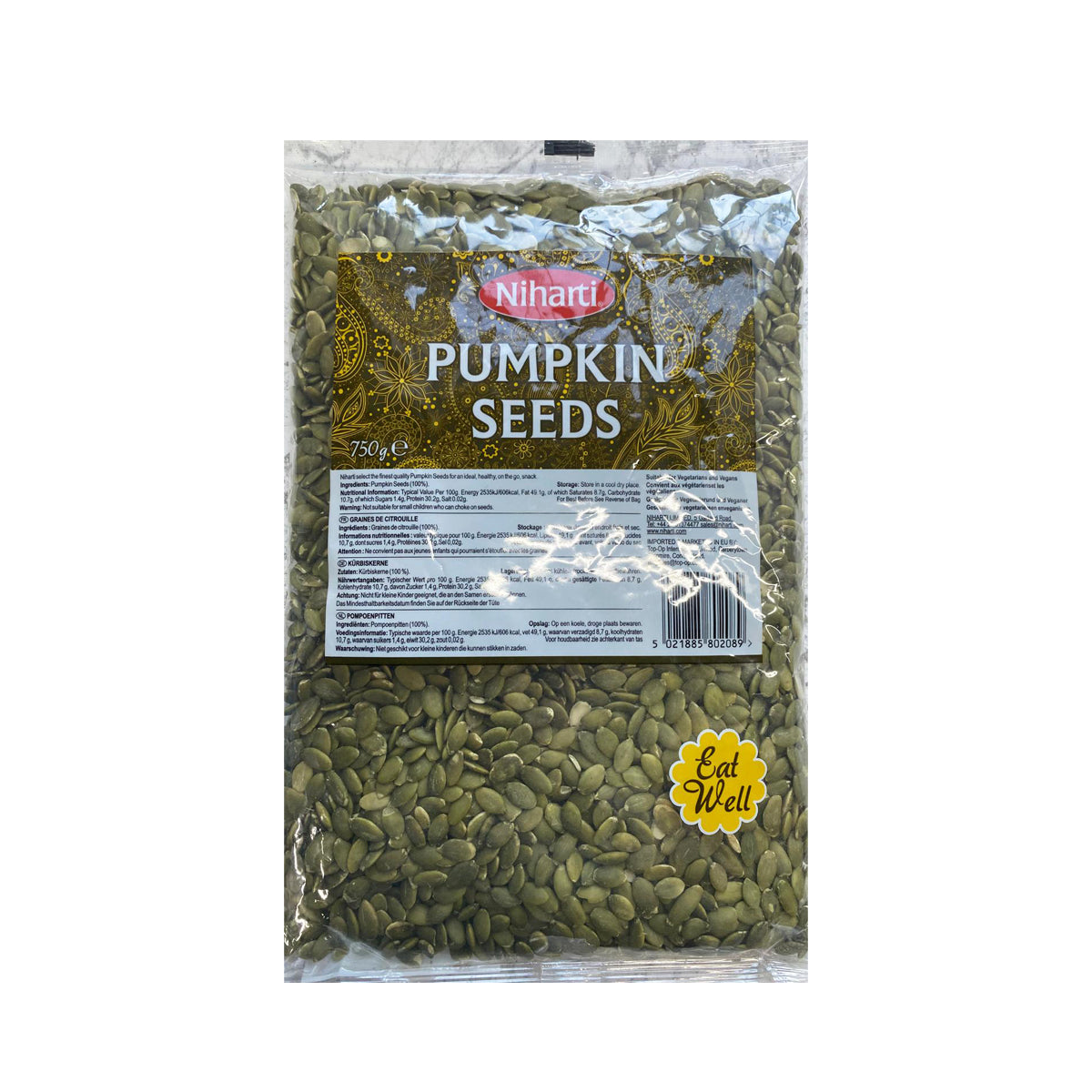 Buy Niharti Pumpkin Seeds 750g at Desicart.co.uk - Online Indian Grocery Store UK