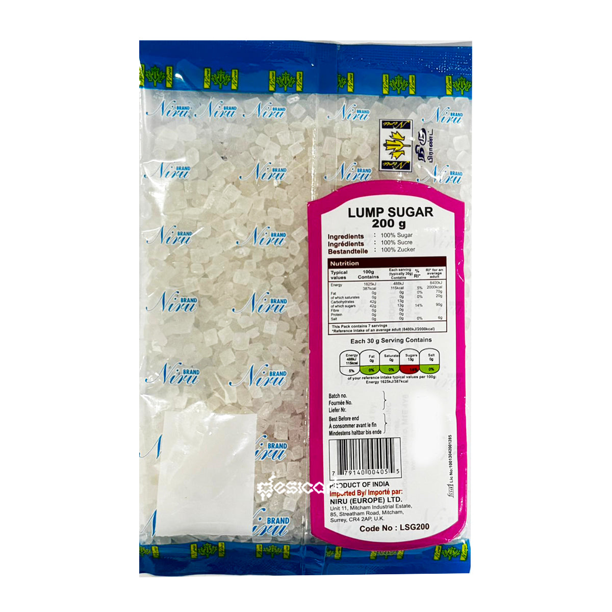 NIRU LUMP SUGAR 200G