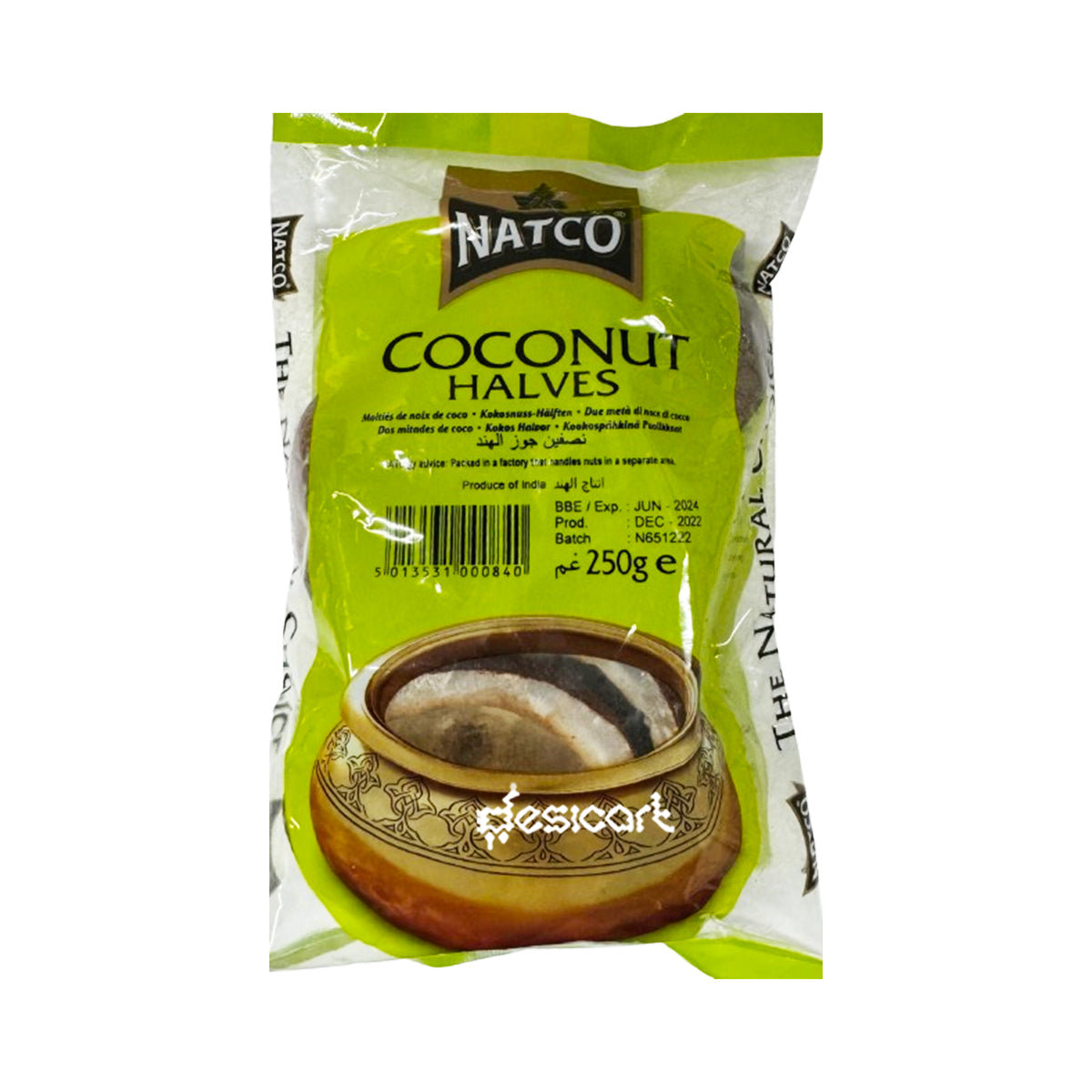 NATCO COCONUT HALVES 250G