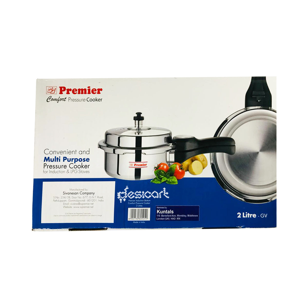 PREMIER STEEL  PRESSURE COOKER 2LIT