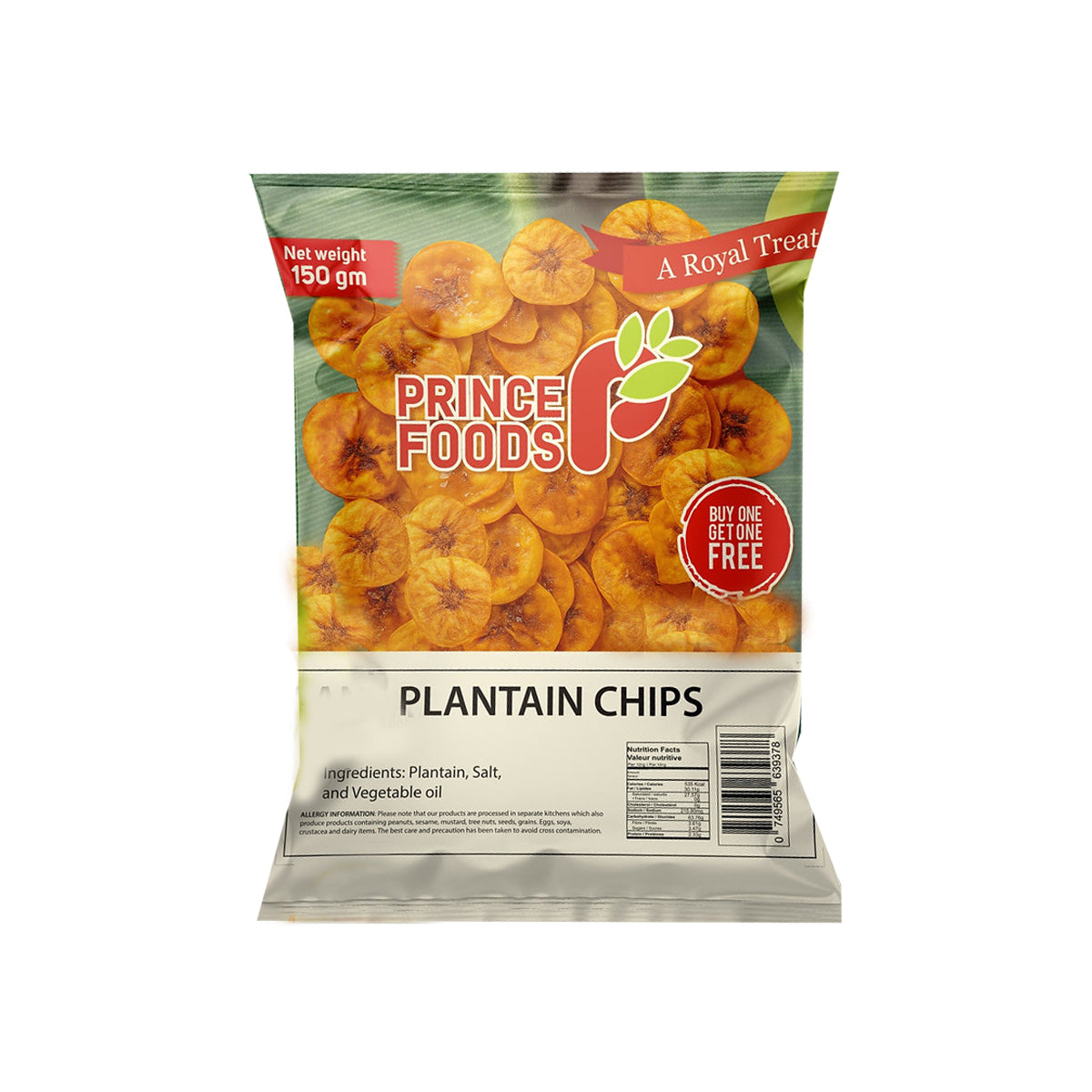 Buy Prince Foods Plantain Chips 150g at Desicart.co.uk - Online Indian Grocery Store UK