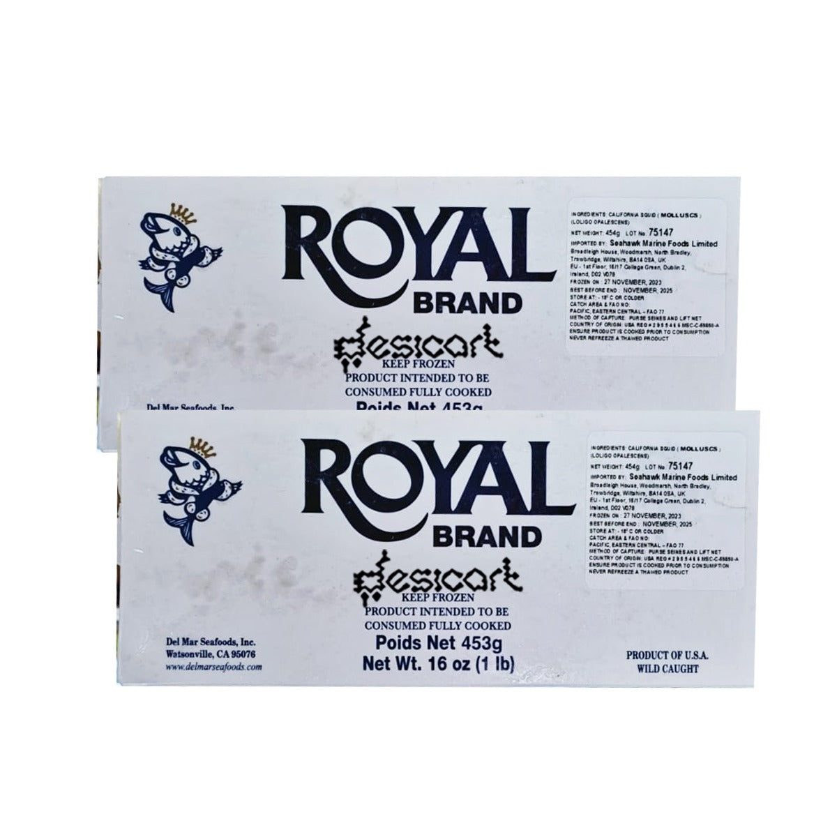 Royal Brand Squid (Pack of 2)453g