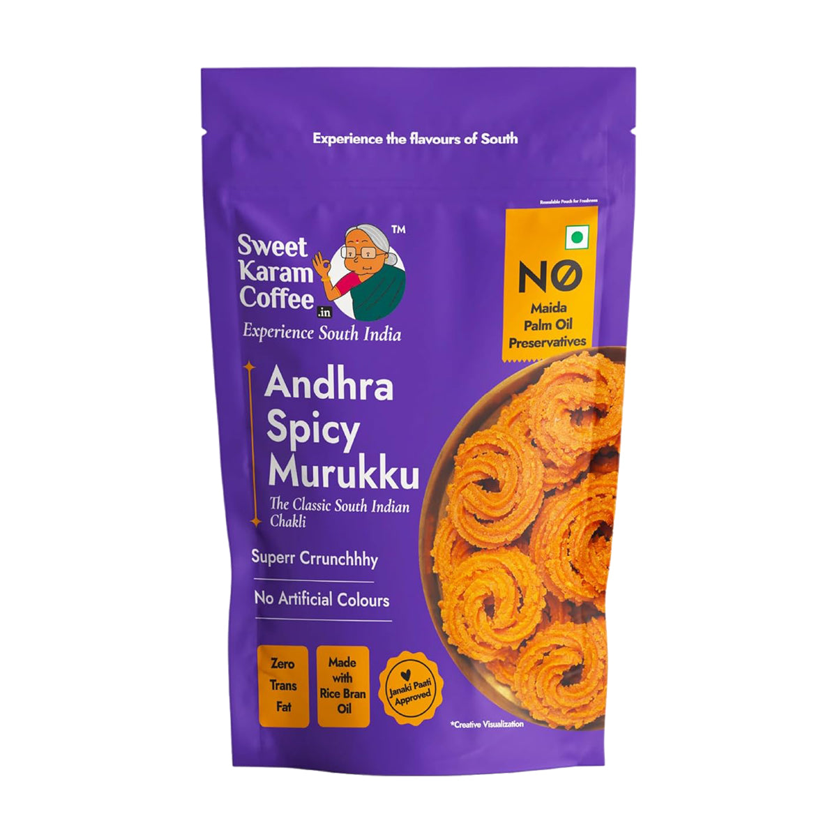 Buy SKC Andra Spicy Murukku 180g at Desicart.co.uk - Online Indian Grocery Store UK