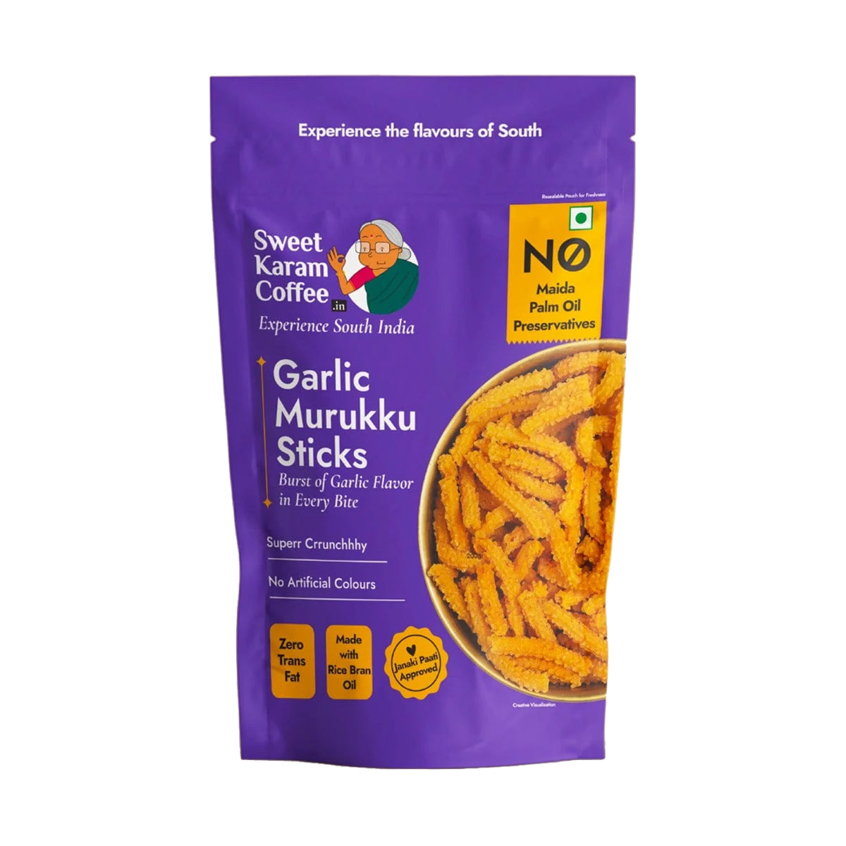 Buy SKC Garlic Murukku Stick 180g at Desicart.co.uk - Online Indian Grocery Store UK