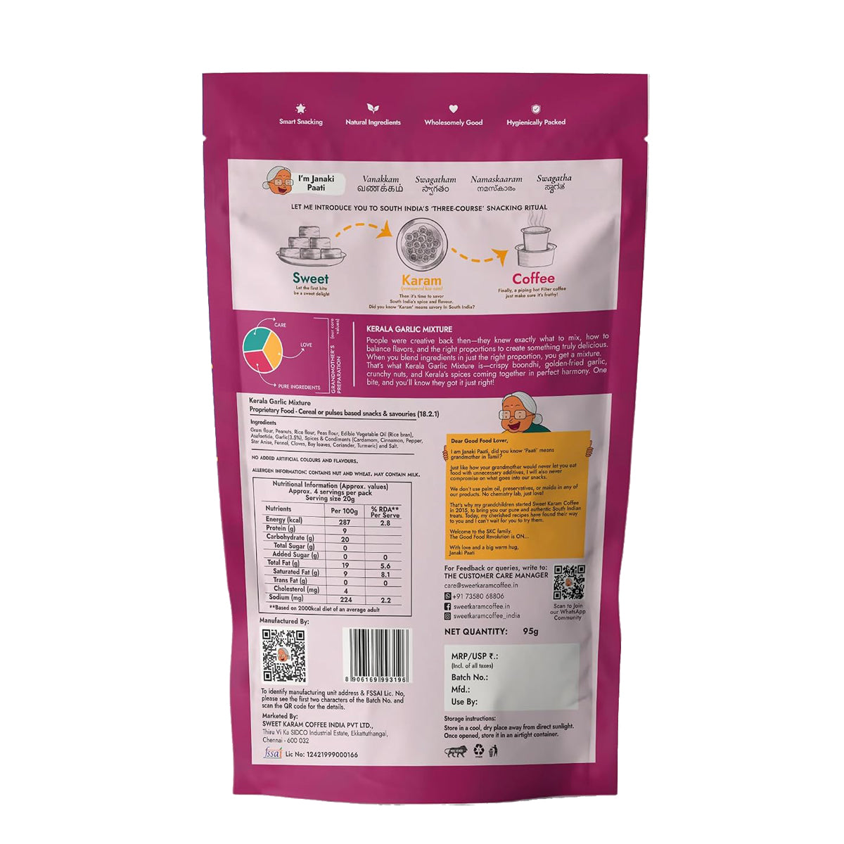Buy SKC Kerala Garlic Mixture 150g at Desicart.co.uk - Online Indian Grocery Store UK