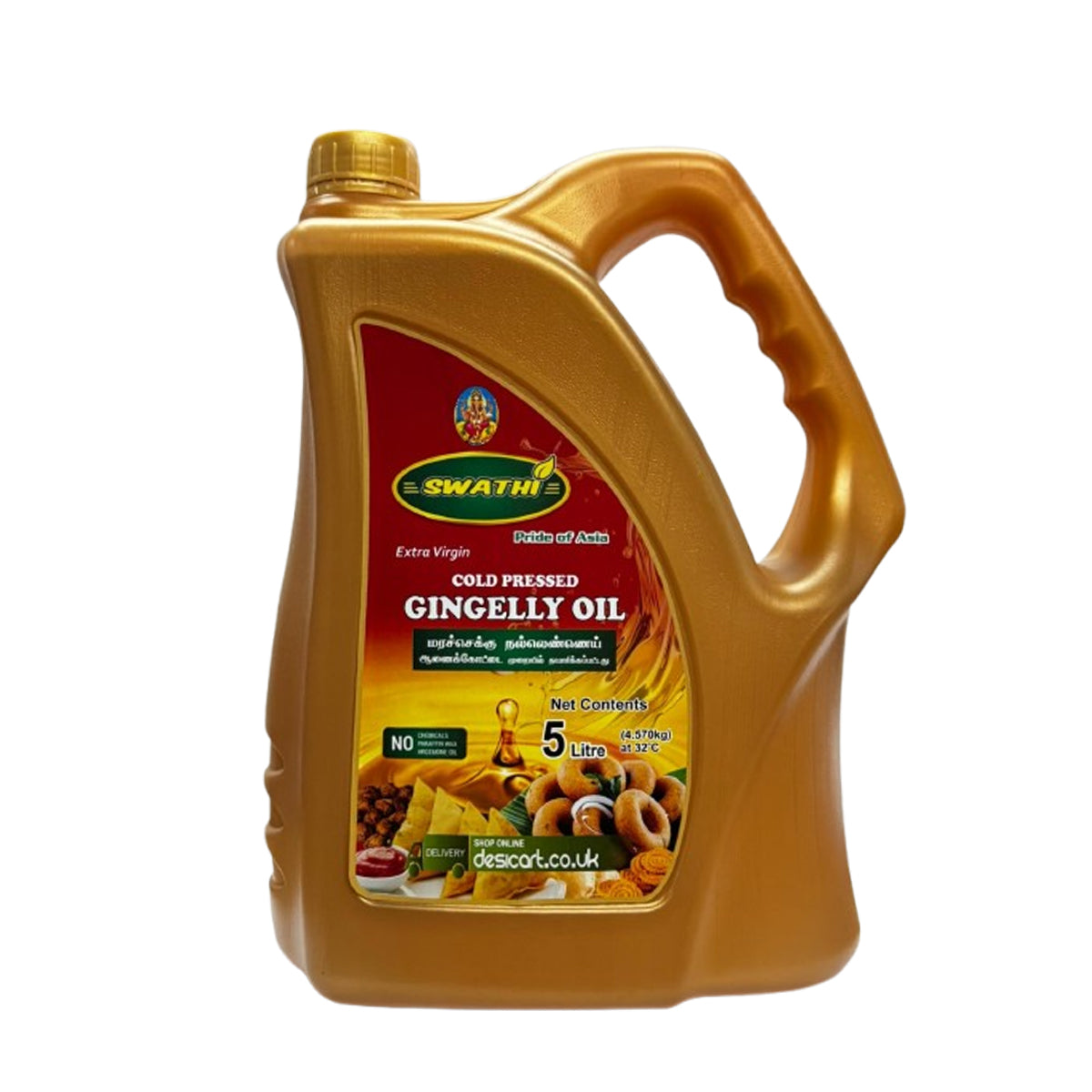 SWATHI EXTRA VIRGIN COLD PRESSED GINGELLY OIL 5L