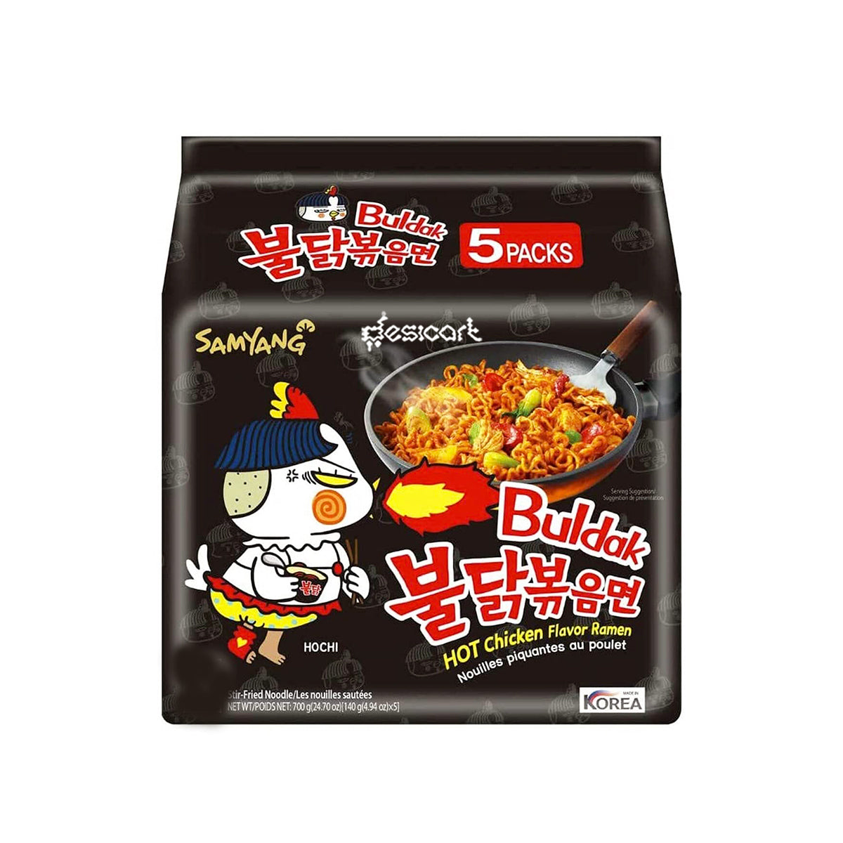 SAMYANG BULDAK(ARTIFICAL SPICY CHICKEN FLAVOUR RAMEN)700G