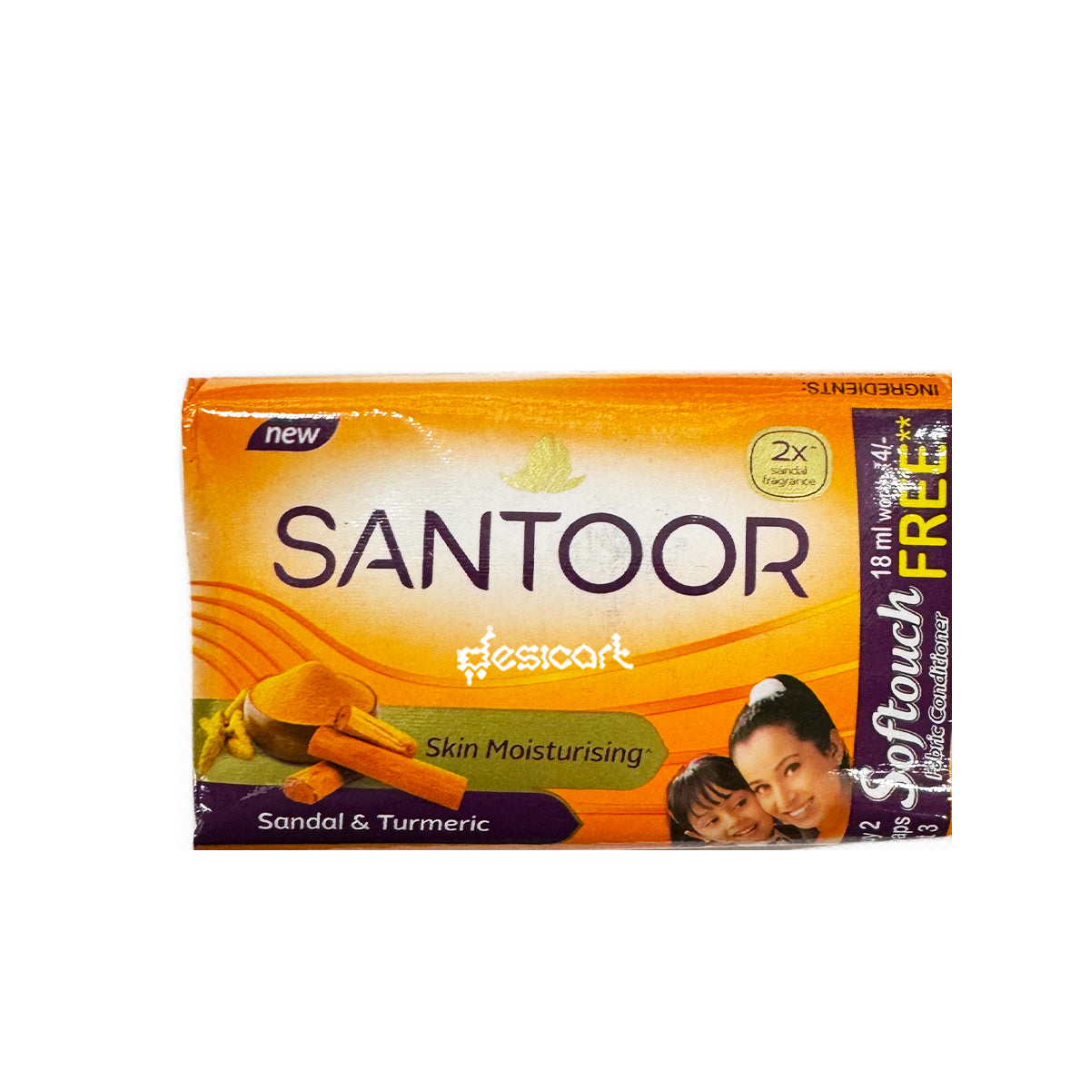 SANTOOR SANDAL & TURMERIC SOAP 100G
