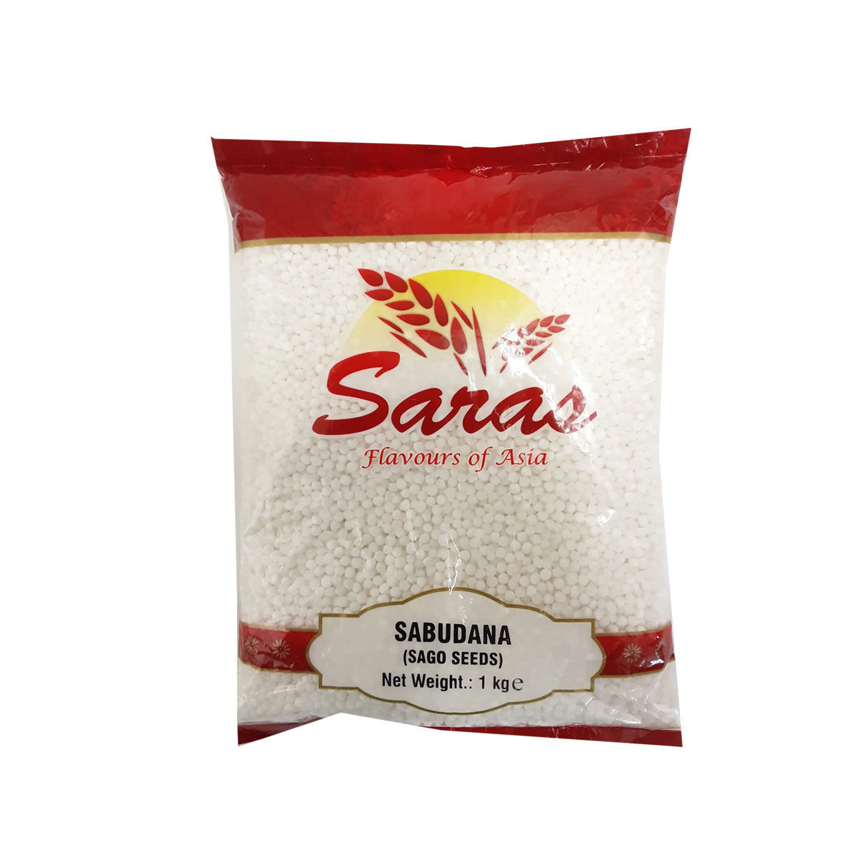 Buy Saras Sago Seeds (Sabudana) 1kg at Desicart.co.uk - Online Indian Grocery Store UK