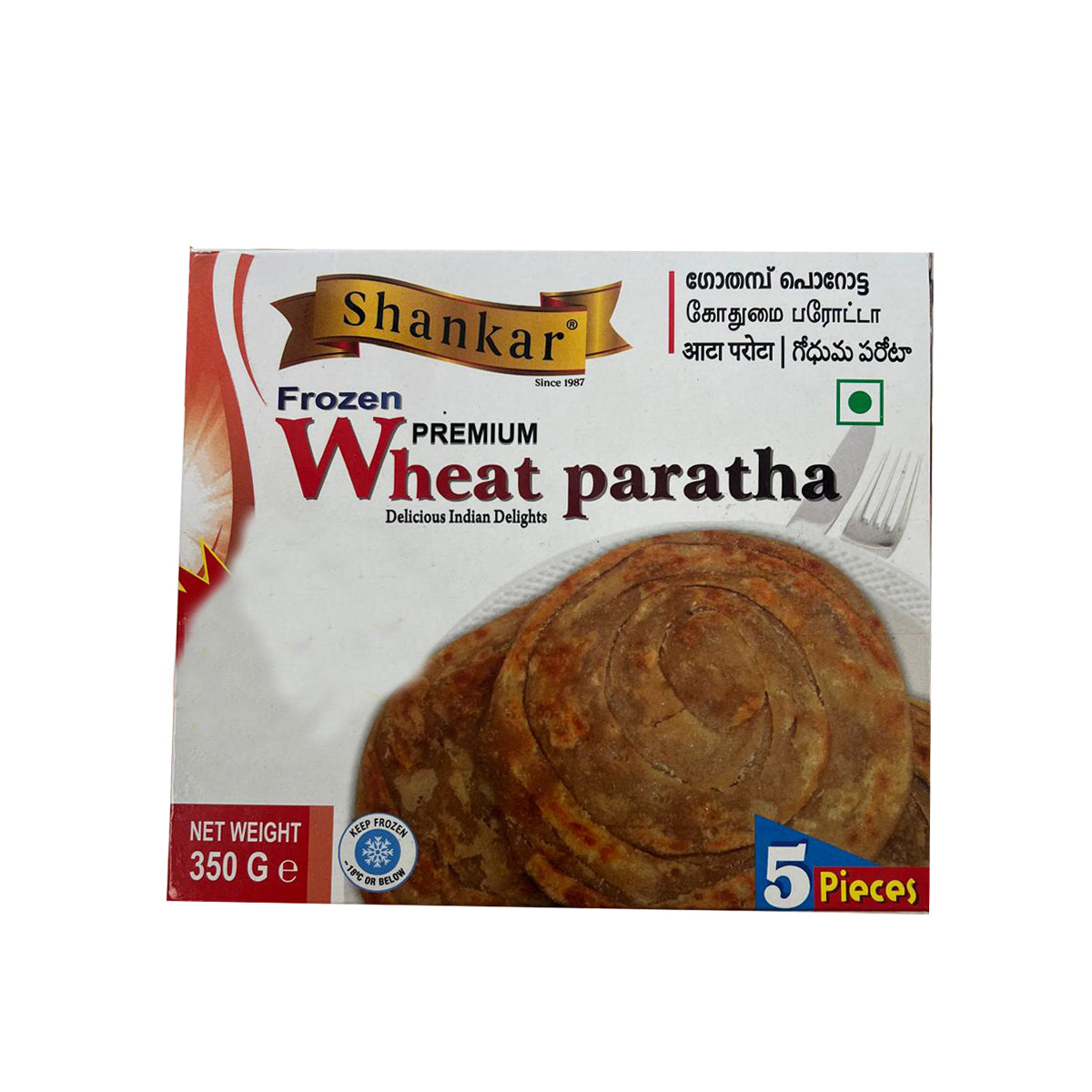 Buy Shankar Premium Wheat Paratha 350g at Desicart.co.uk - Online Indian Grocery Store UK