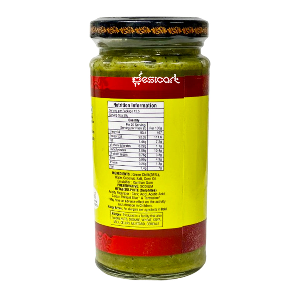 SHAYONA GREEN CHILLI CHUTNEY 250G