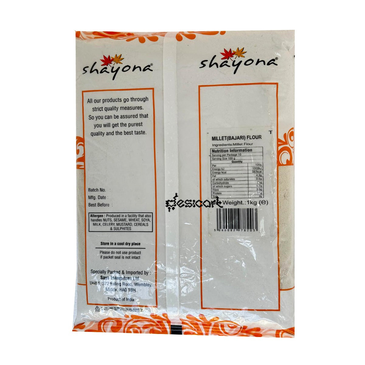 SHAYONA MILLET (BAJARI)FLOUR 1KG