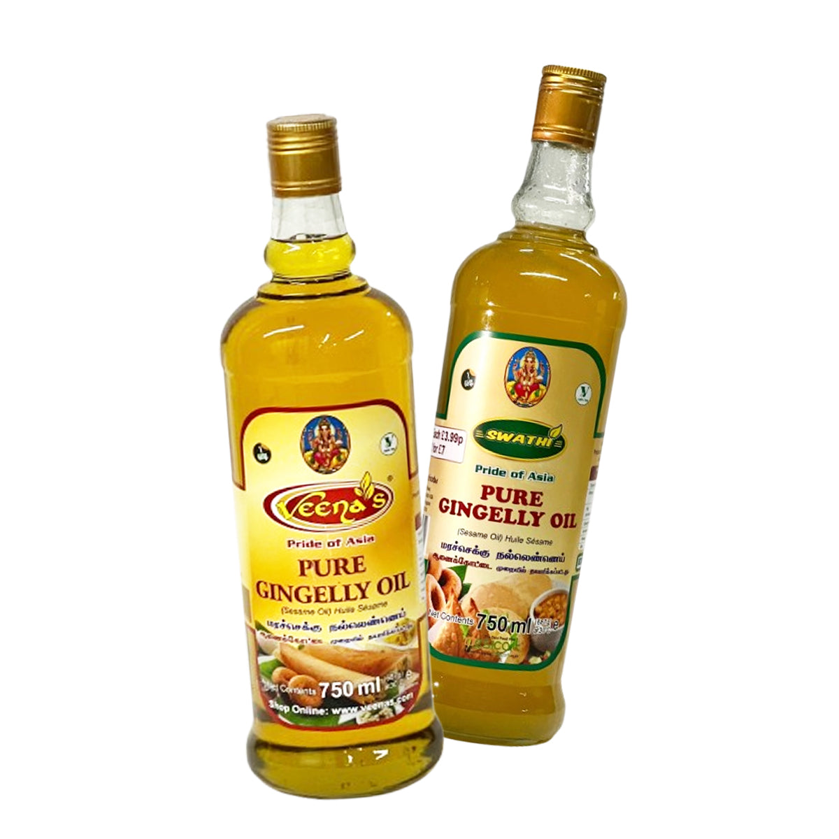 Buy Swathi & Veena’s Sesame Oil Combo at Desicart.co.uk - Online Indian Grocery Store UK