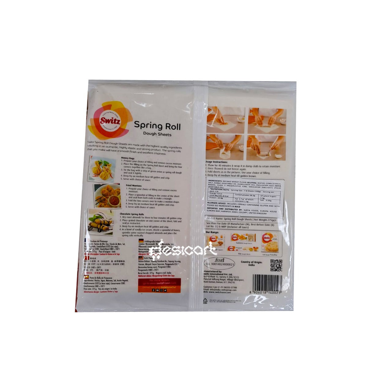 Switz Spring Roll Pastry 20 Sheets 275g