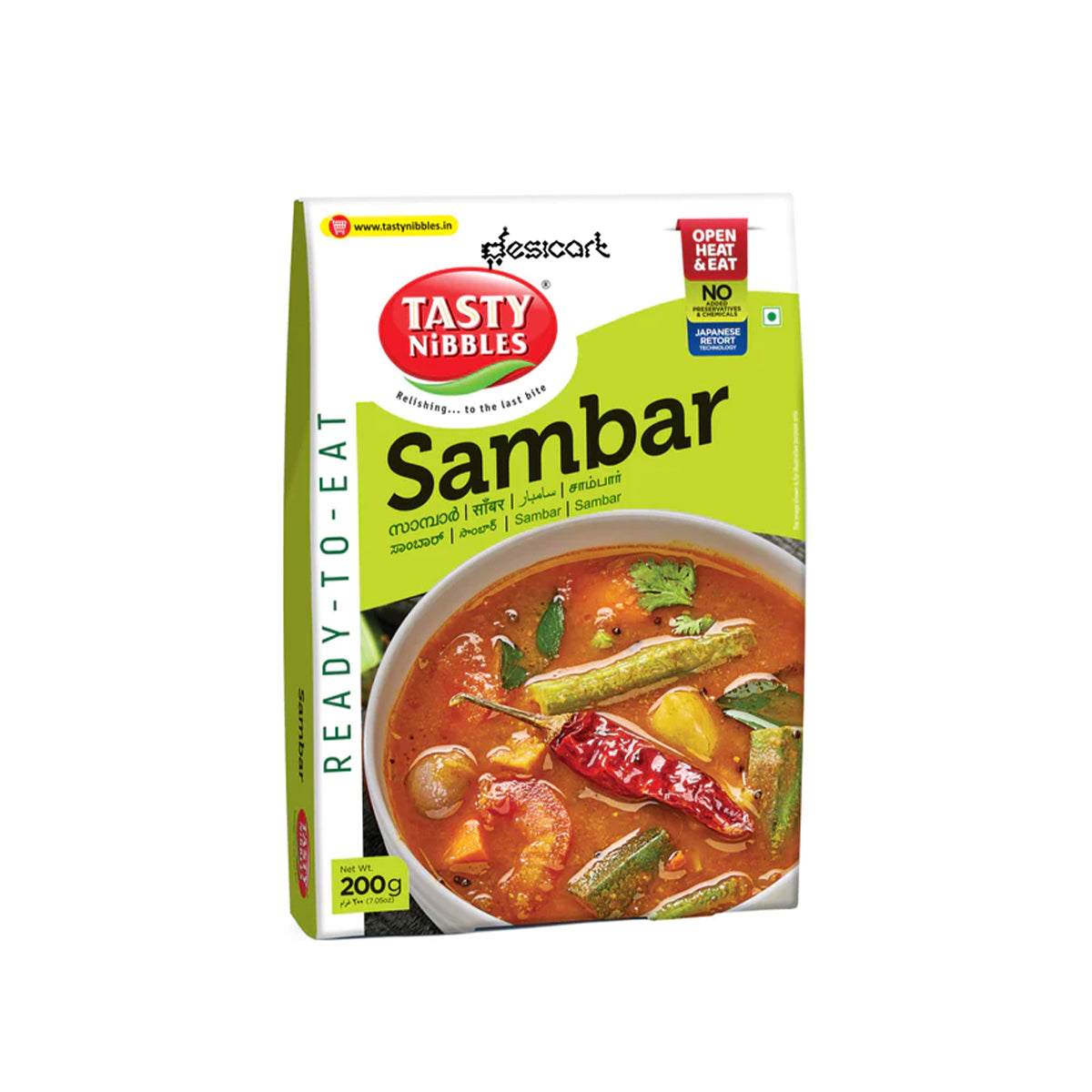 TASTY NIBBLES SAMBAR CURRY 200G