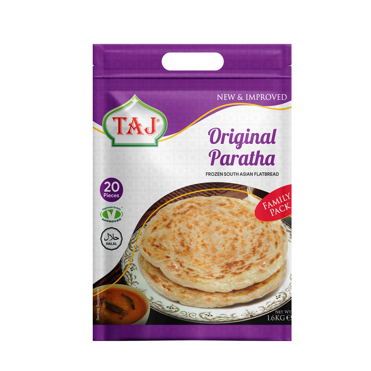 Buy Taj original paratha family pack 20 pcs at desicart.co.uk- Online indian grocery store UK