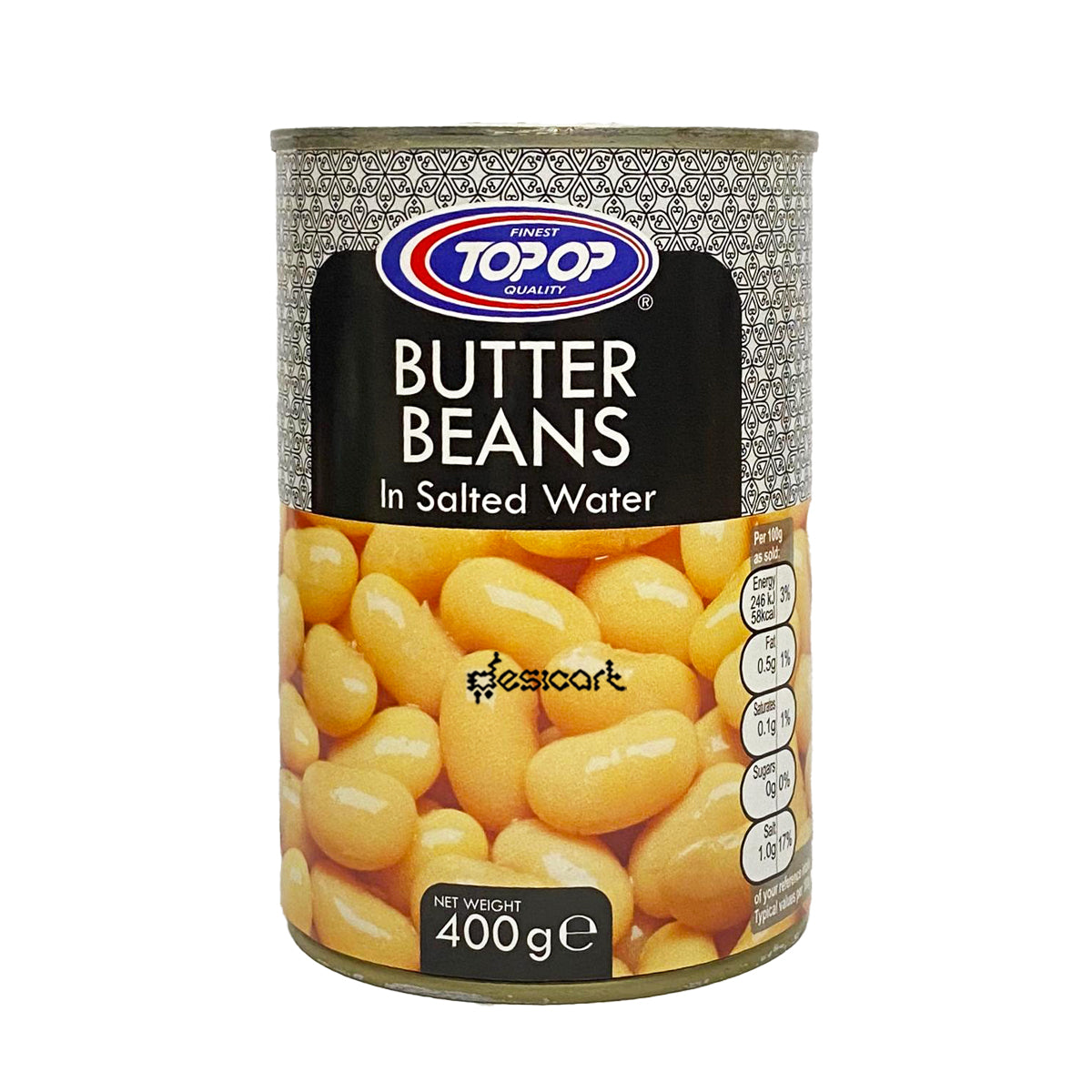 TOP OP BUTTER BEANS IN SALTED WATER 400G