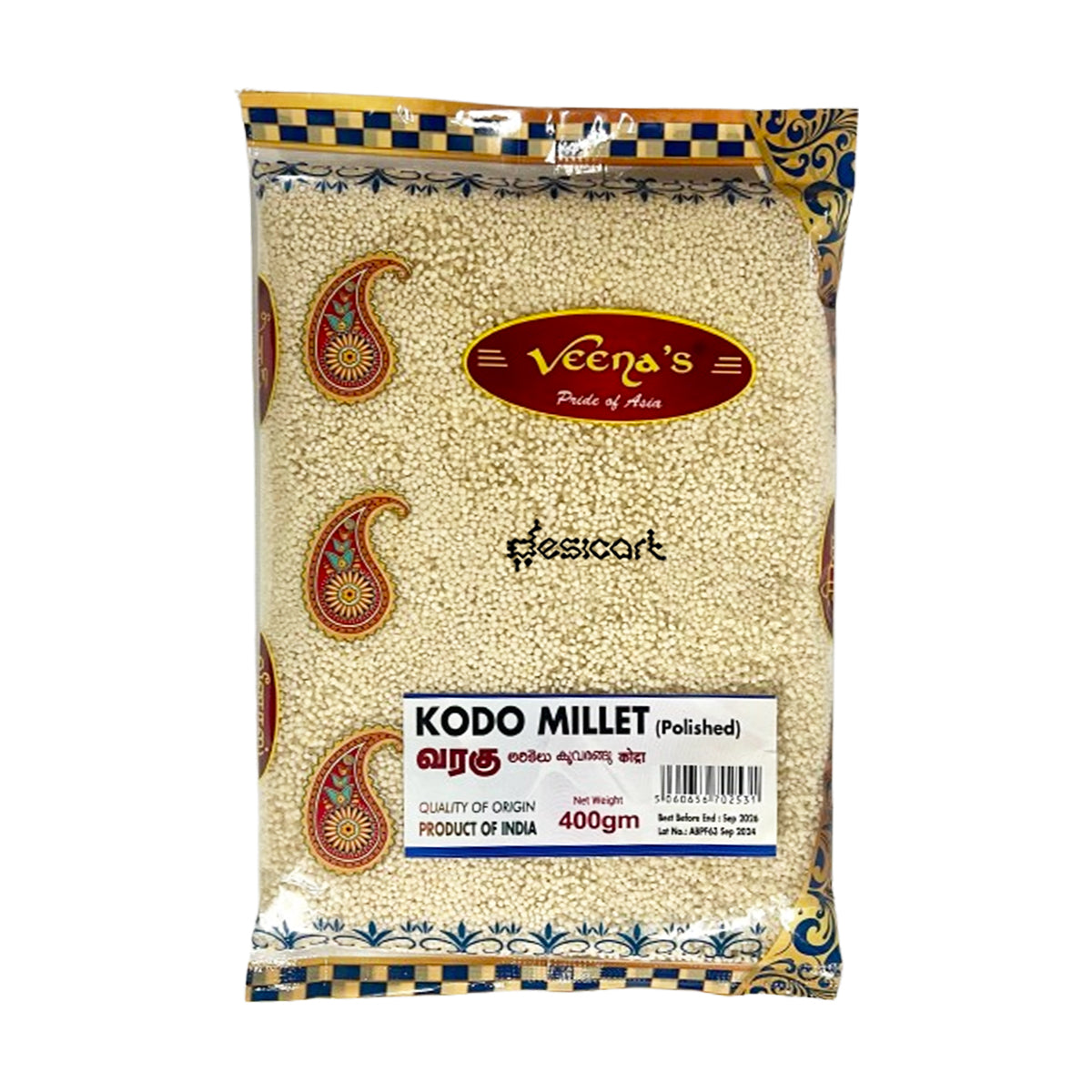 VEENA'S KODO MILLET(POLISHED) 400GM