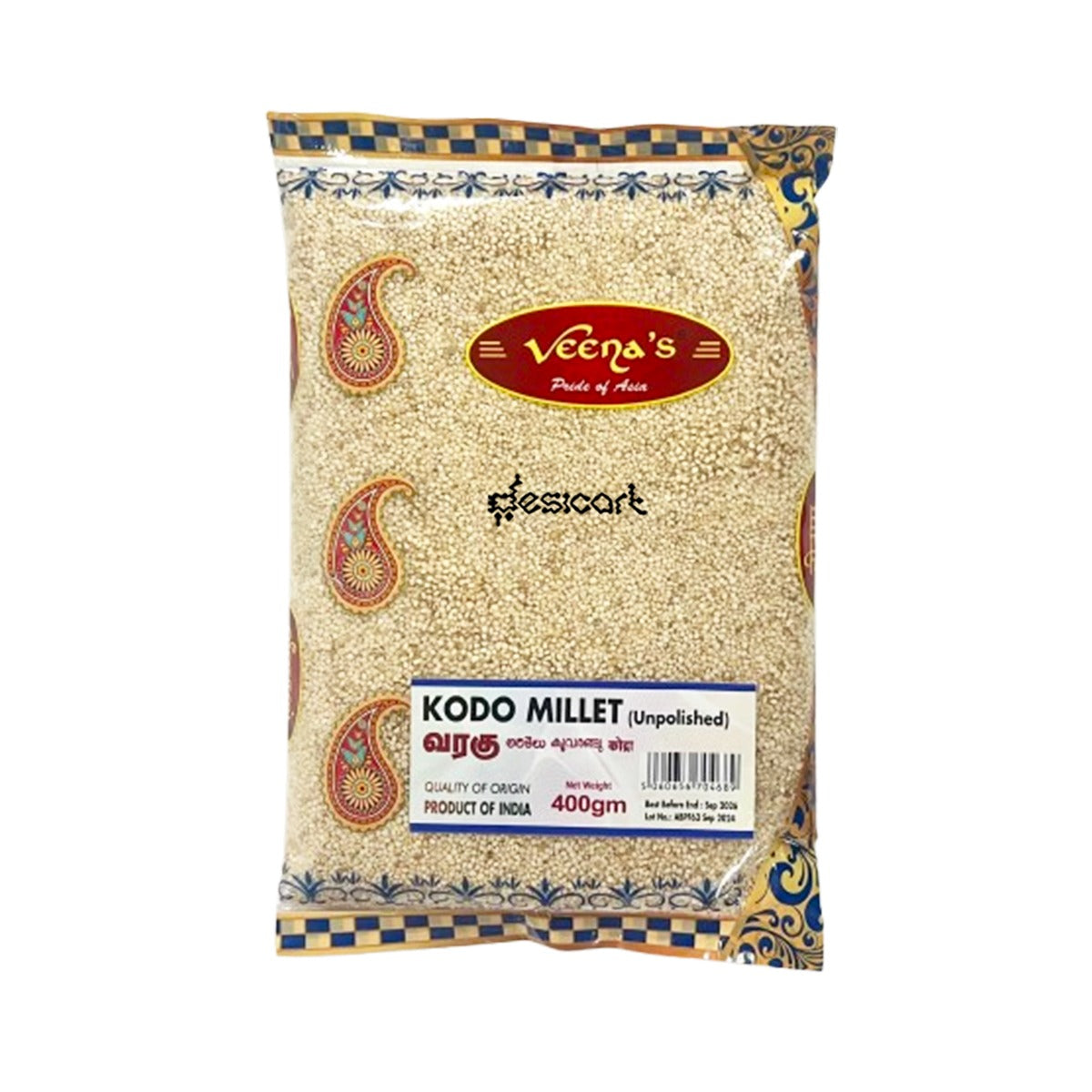 VEENA'S KODO MILLET(UNPOLISHED) 400GM