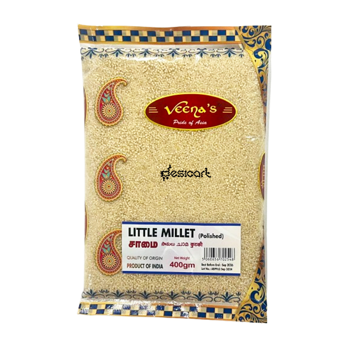 VEENA'S LITTLE MILLET(POLISHED) 400GM