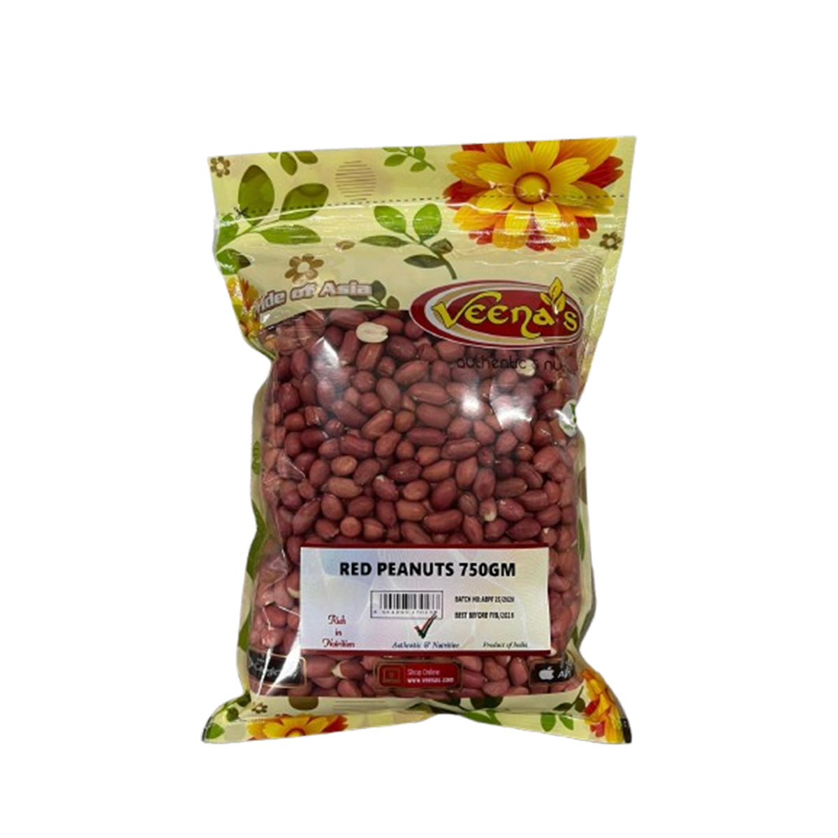 Buy Veena's Red Peanuts 750g at Veenas.com - Online Indian Grocery Store UK