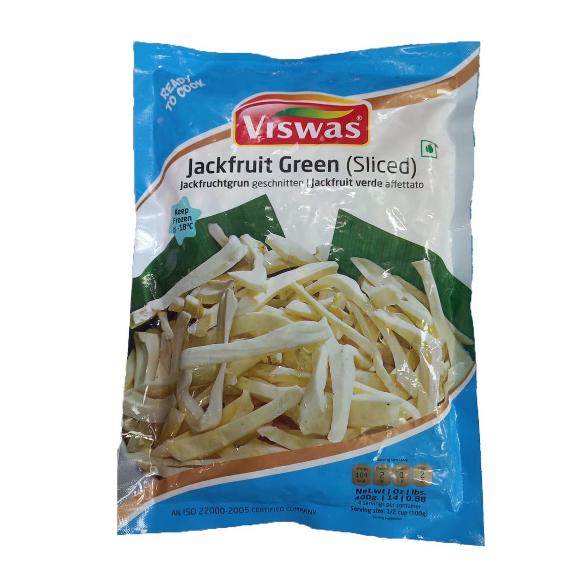 Buy Viswas Green Jackfruit (Sliced) 400g at desicart.co.uk - Online Indian Grocery Store UK