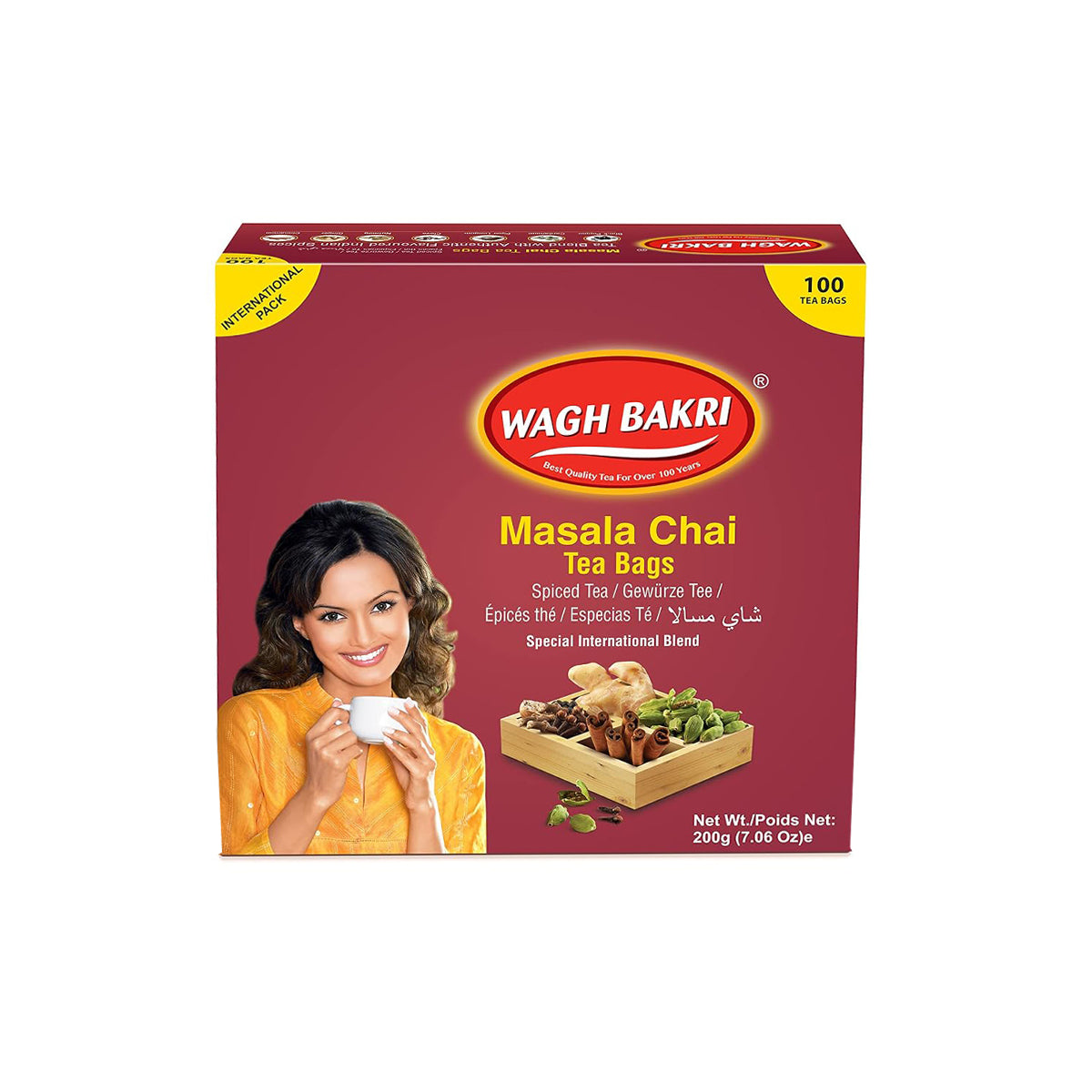 Buy Wagh Bakri Masala Chai Tea Bags 200g at Desicart.co.uk - Online Indian Grocery Store UK