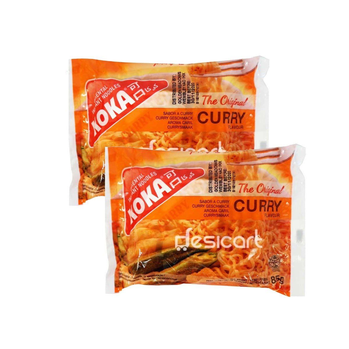 KOKA NOODLES CURRY FLAVOUR 85G (PACK OF 2)